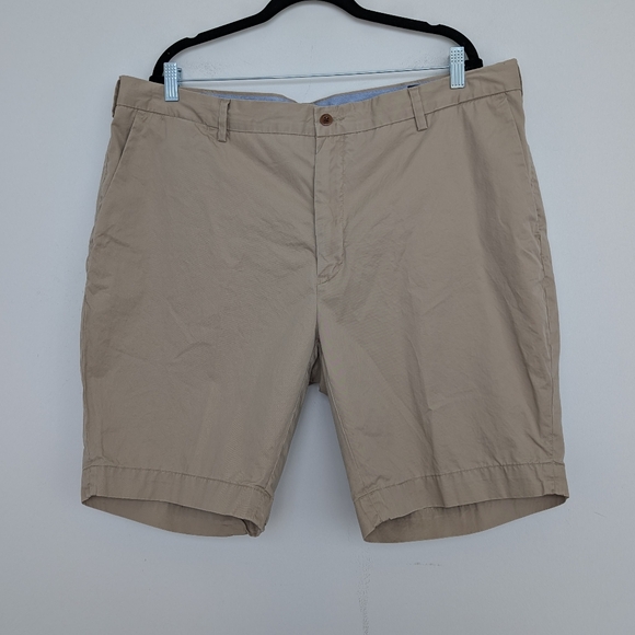 Polo Ralph Lauren Pima Classic Fit Big And Tall Men's Tan Shorts Sz 42 Preppy - Picture 1 of 15